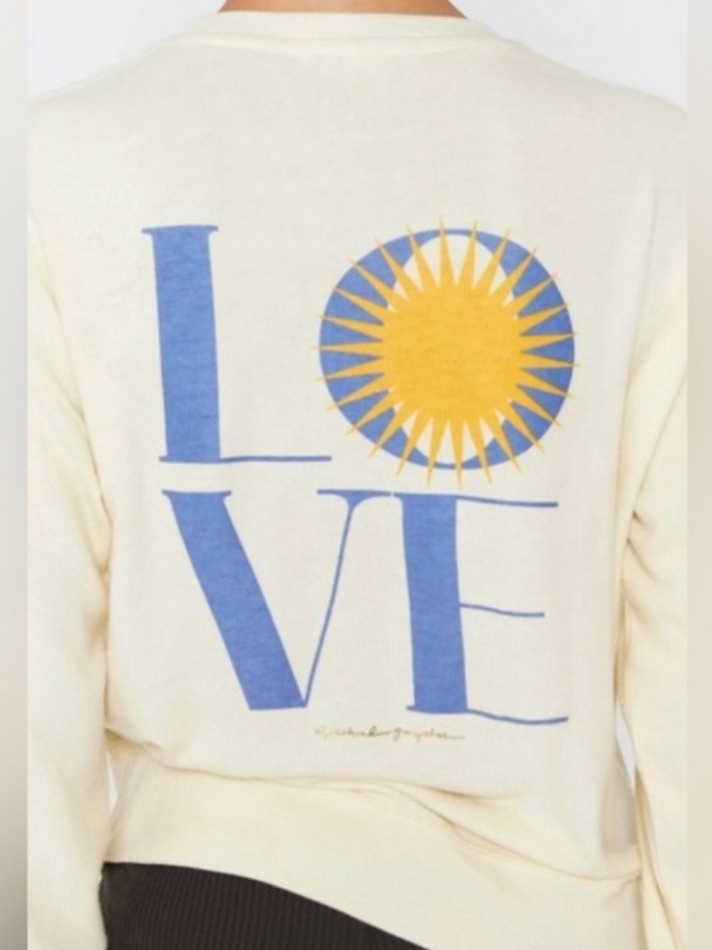 Spiritual Gangster Savasana Love Crewneck Sweatshirt Size Medium - Picture 2 of 6